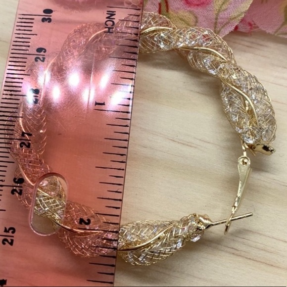 Gold Plated Hoop Earrings - Picture 4 of 4